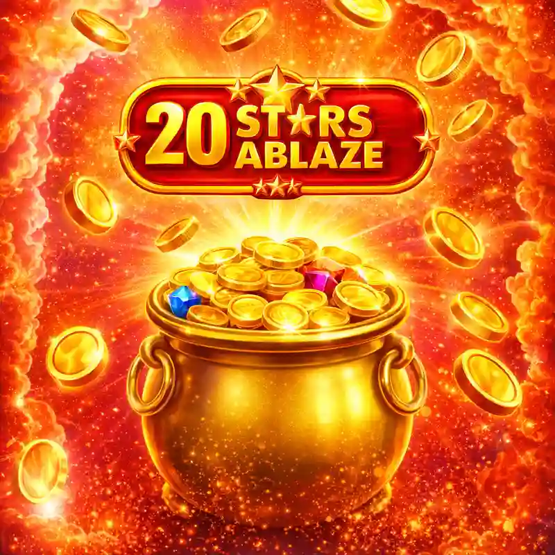 20 Stars Ablaze Casino Slot Gameplay